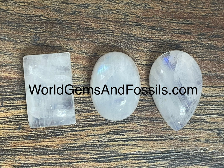 Rainbow Moonstone Cabochon 1pc