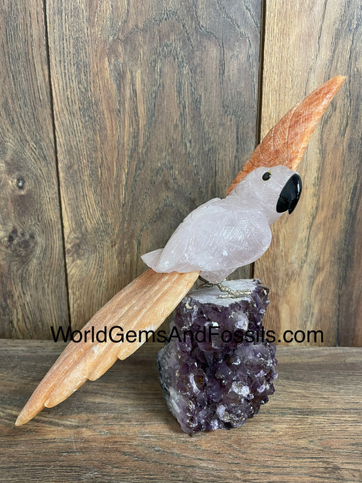 Crystal Bird On Stand  #31  Medium