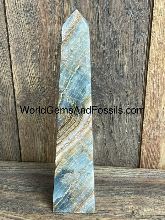 Blue Onyx Obelisk 9.5”  #6