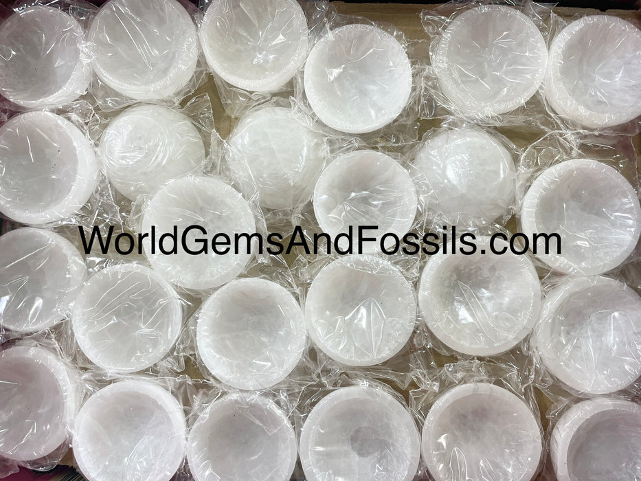 Selenite Bowl Round 2.3" 100pc/Box