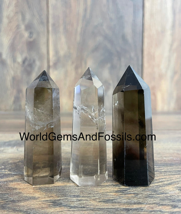 Smoky Quartz Point  2.7"-3"   1 lb