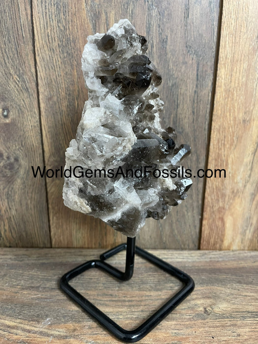 Smoky Quartz Specimen On Stand  9.5”  #3