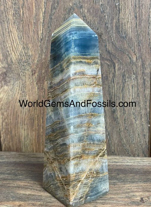 Blue Onyx Obelisk 6.75”  #8