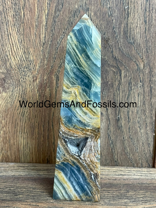 Blue Onyx Obelisk 6.75”  #11