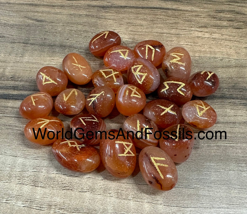 Carnelian Rune Set