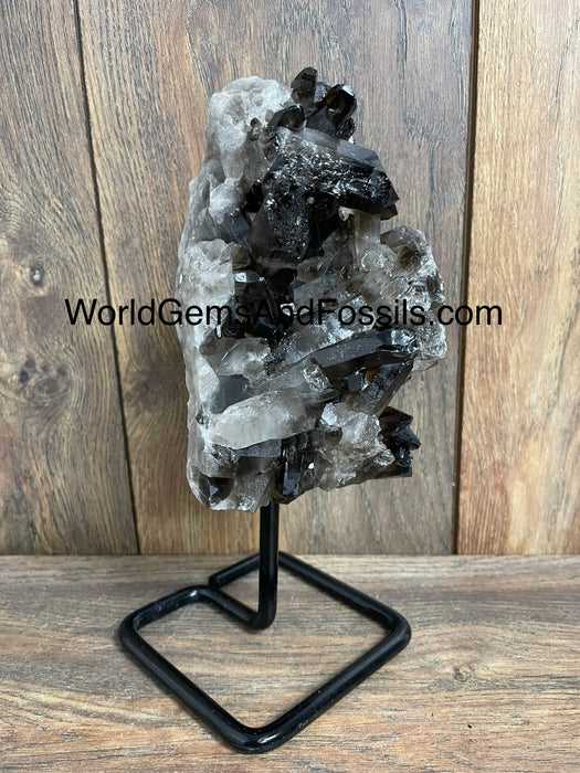 Smoky Quartz Specimen On Stand  9.5”  #8