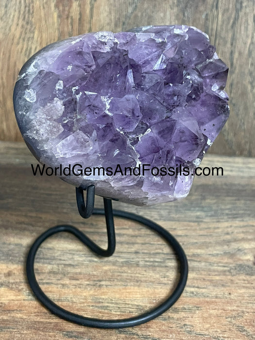 Amethyst Druze Heart On Stand 3.3”  #14