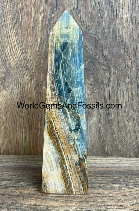 Blue Onyx Obelisk 6.6” #13