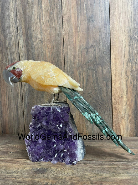 Crystal Bird On Stand #23 Ex Large