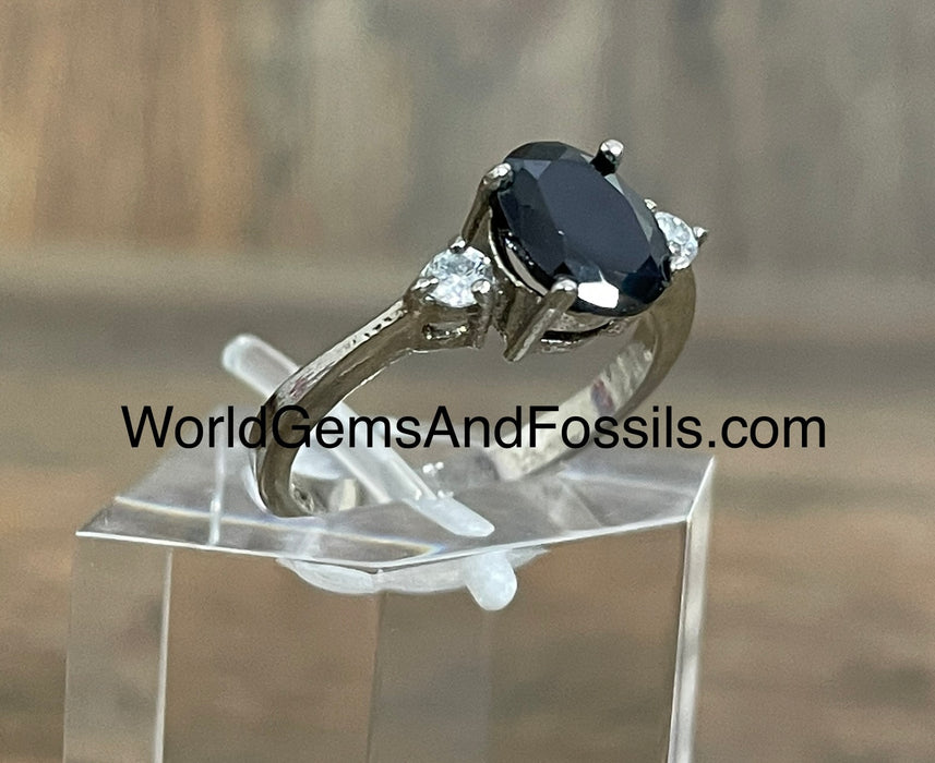 Black Onyx Ring Sterling Silver