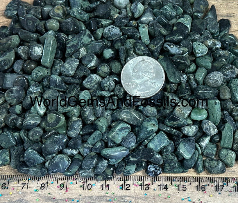 Kambaba Jasper Chip Stones 7-12mm 1lb