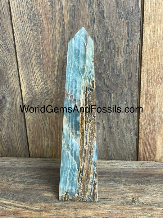 Blue Onyx Obelisk 8.75”  #7