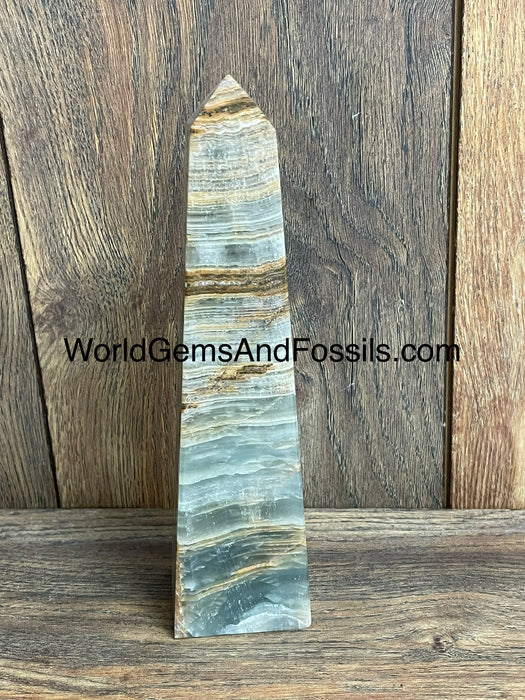 Blue Onyx Obelisk 8”  #5