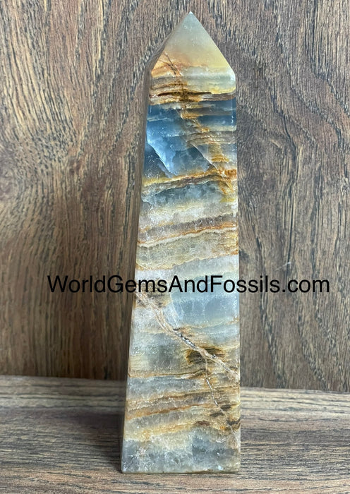 Blue Onyx Obelisk 6.75”  #8