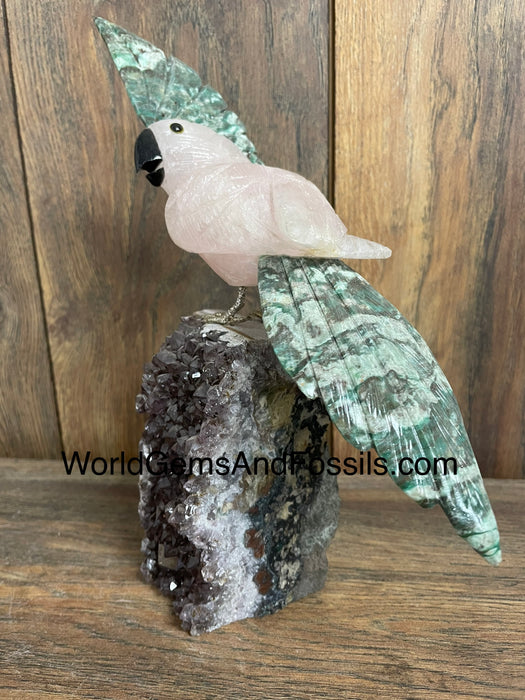 Crystal Bird On Stand  #40  Medium