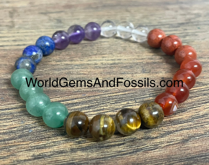 Chakra Bracelet Plain 8mm