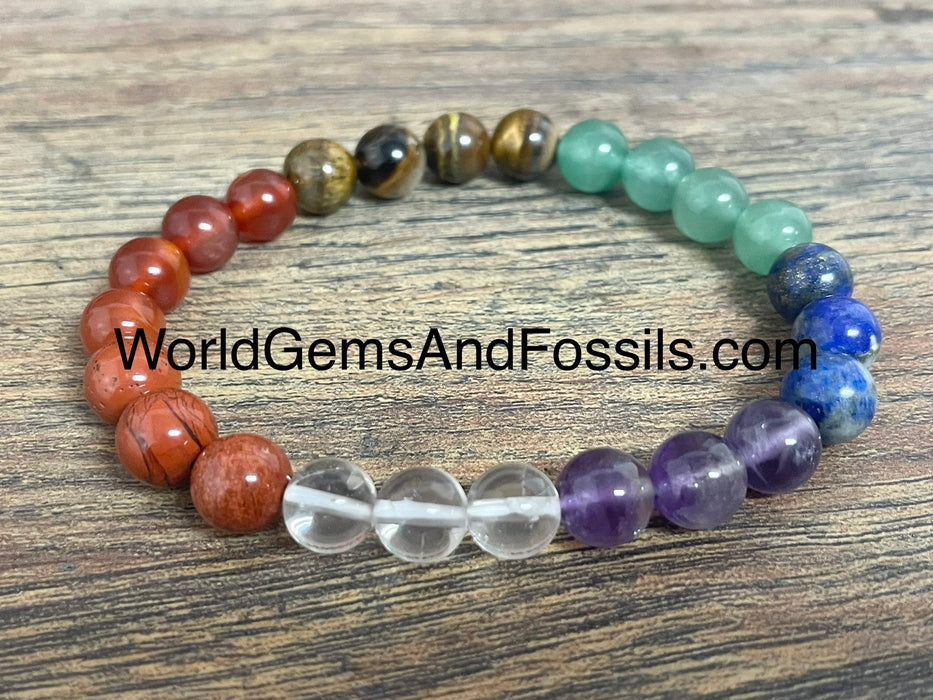 Chakra Bracelet Plain 8mm