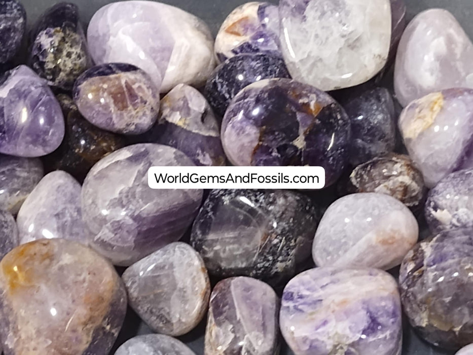 Amethyst Tumbled Stone 1 lb India