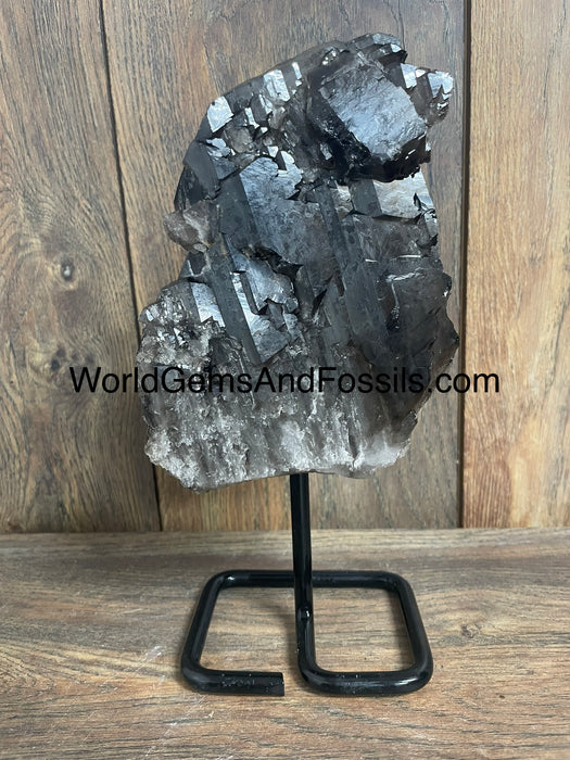 Smoky Quartz Specimen On Stand  9.5”  #2