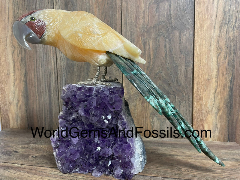 Crystal Bird On Stand
