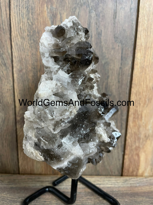 Smoky Quartz Specimen On Stand  9.5”  #3