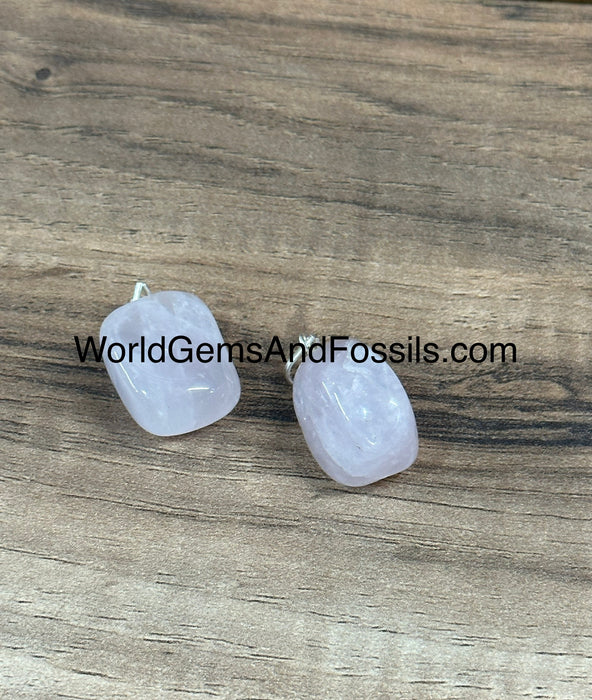 Rose Quartz Pendant Tumbled