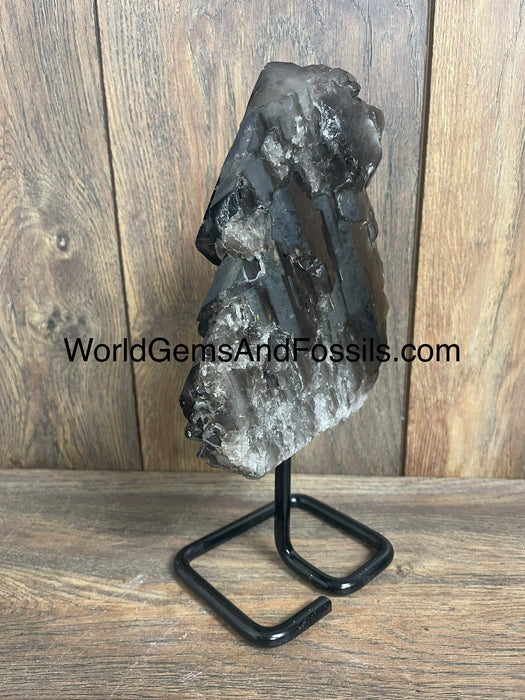 Smoky Quartz Specimen On Stand  9.5”  #2