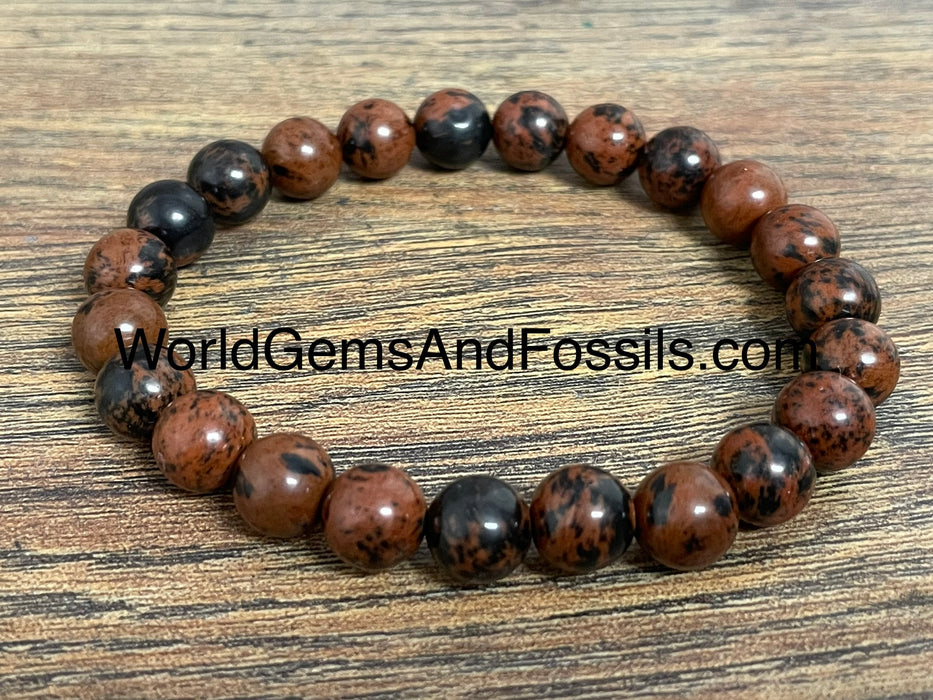 Mahogany Obsidian Bracelet 8mm