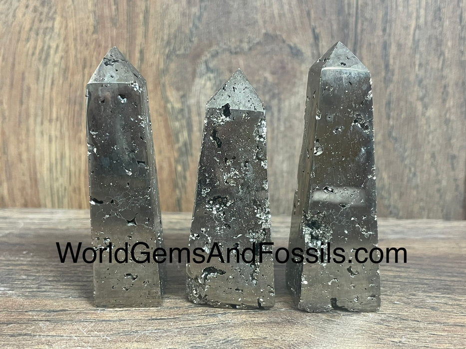 Pyrite Obelisk 2.2”-2.6”   5pcs