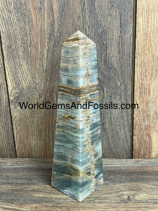 Blue Onyx Obelisk 8”  #5