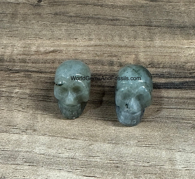 1" Labradorite Skull