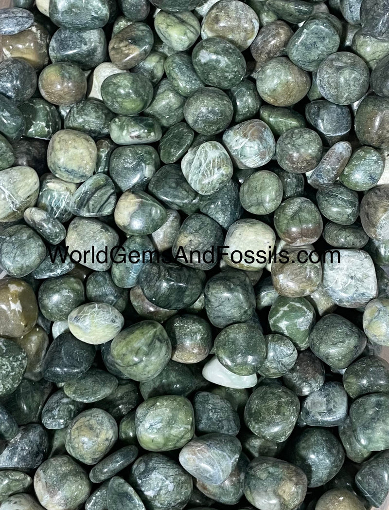Nephrite Jade Tumble Stone 1lb