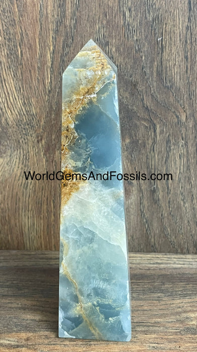 Blue Onyx Obelisk 7.5”  #1