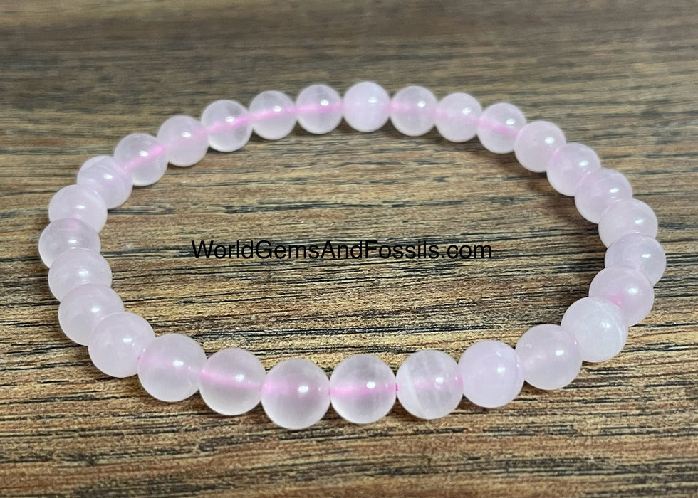 Pink Calcite Bracelet 6mm