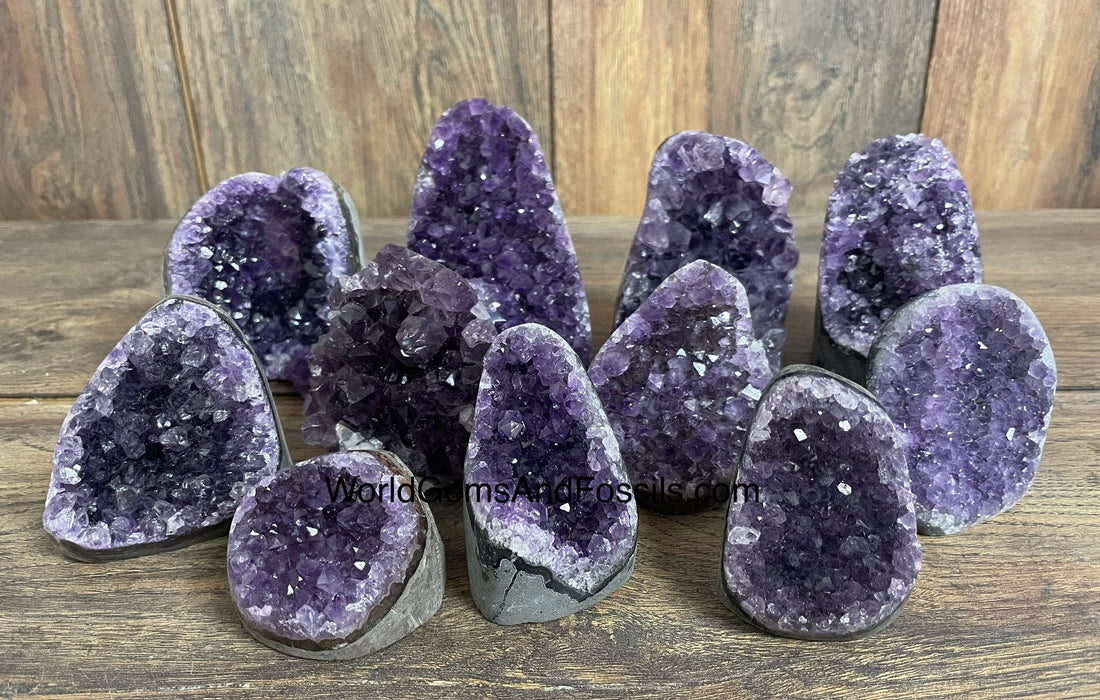 Amethyst Cut Base Polished 2"-3.5" 1 lb