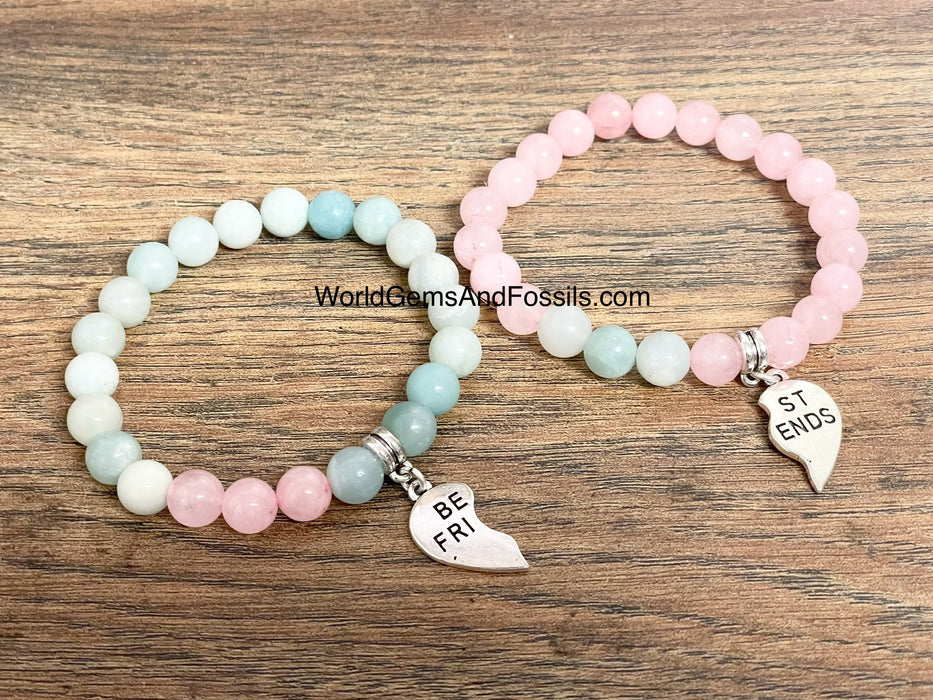 Amazonite Rose Quartz Bracelet Best Friend