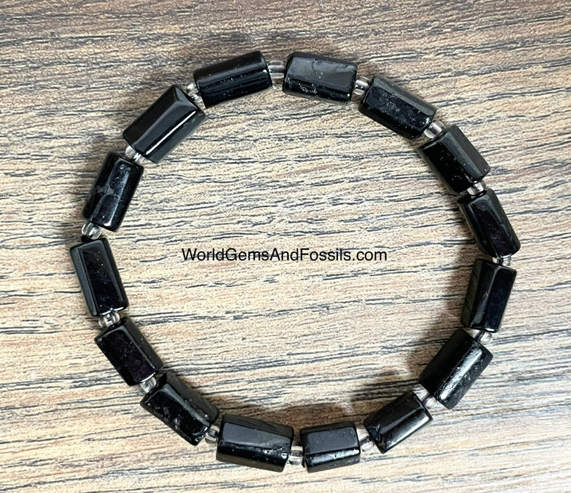 Black Tourmaline Bracelet Cylinder