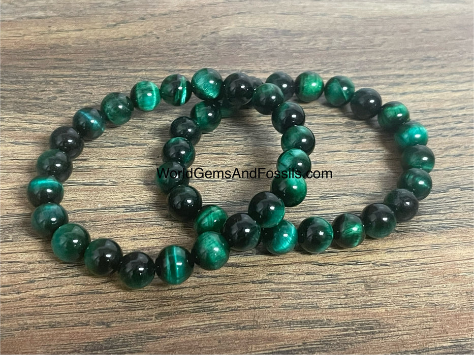 Green Tiger Eye Bracelet 8mm