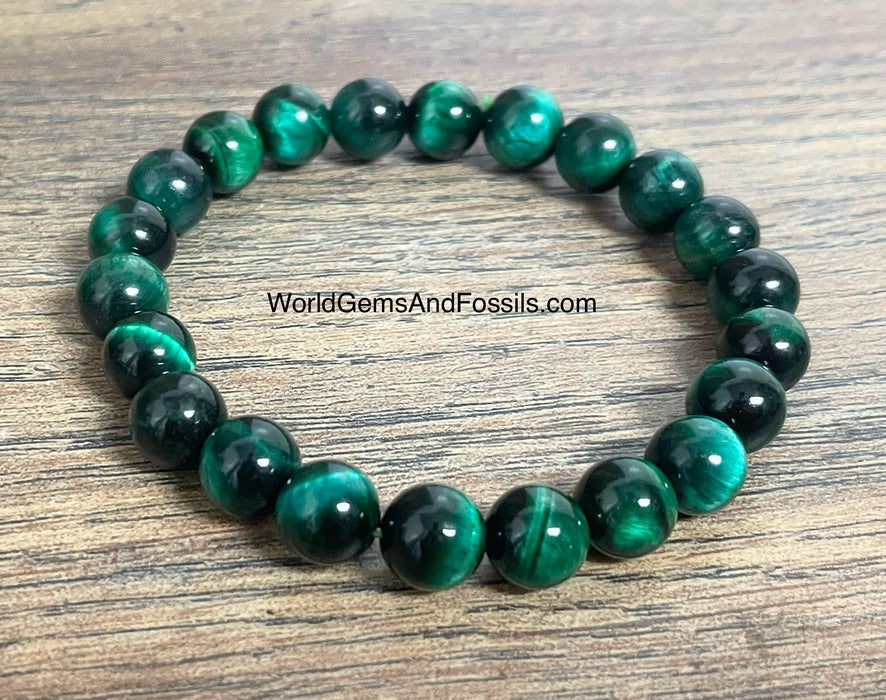 Green Tiger Eye Bracelet 8mm