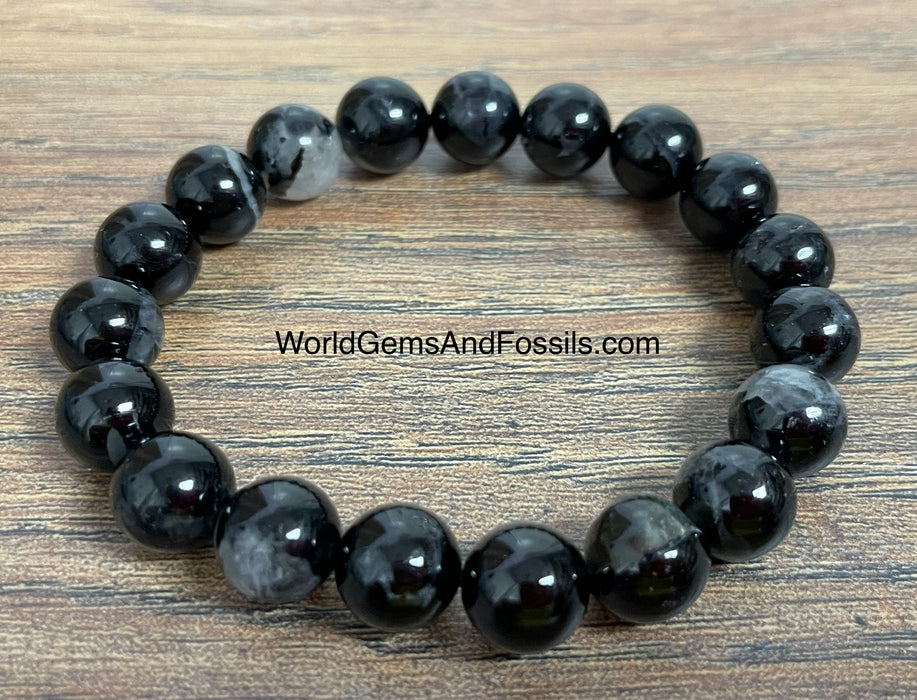 Black Tourmaline Bracelet 10mm B Grade