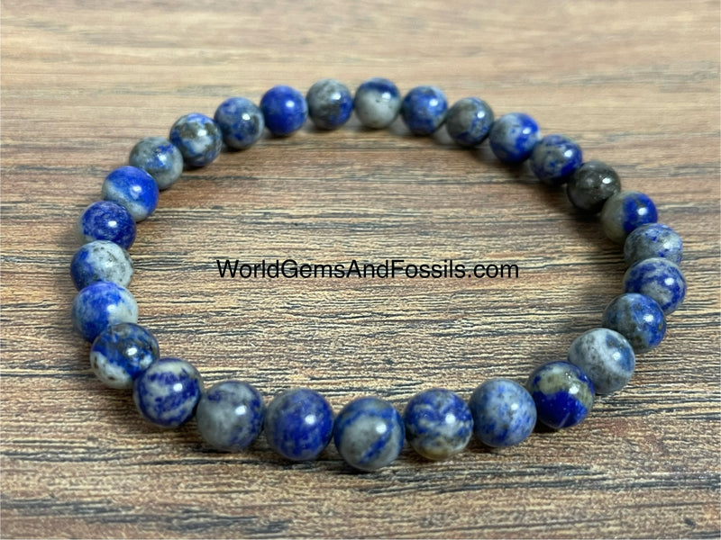 Lapis Bracelet 6mm