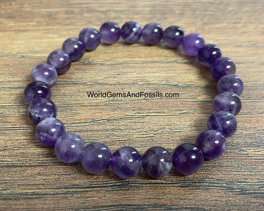 Dream Amethyst Bracelet 8mm  "A" Grade