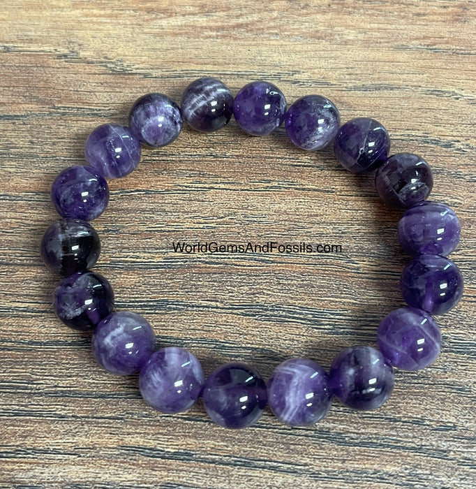 Dream Amethyst Bracelet 10mm  "A" Grade