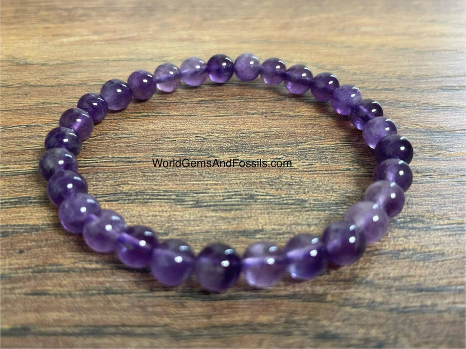 Amethyst Bracelet 6mm