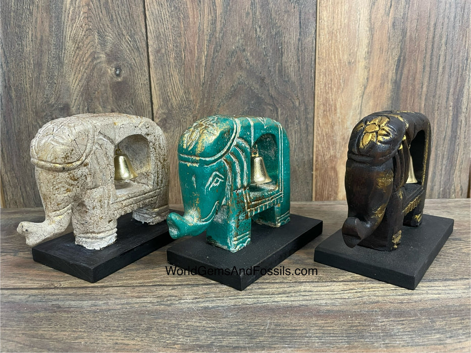 Elephant With Bell 3Pc Set