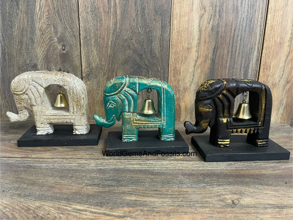 Elephant With Bell 3Pc Set