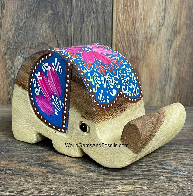 Elephant Cell Phone Holder Hand Painted