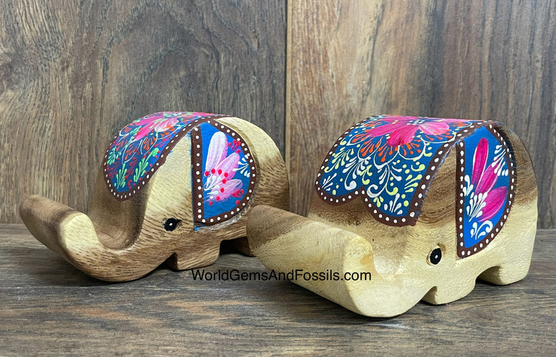 Elephant Cell Phone Holder Hand Painted