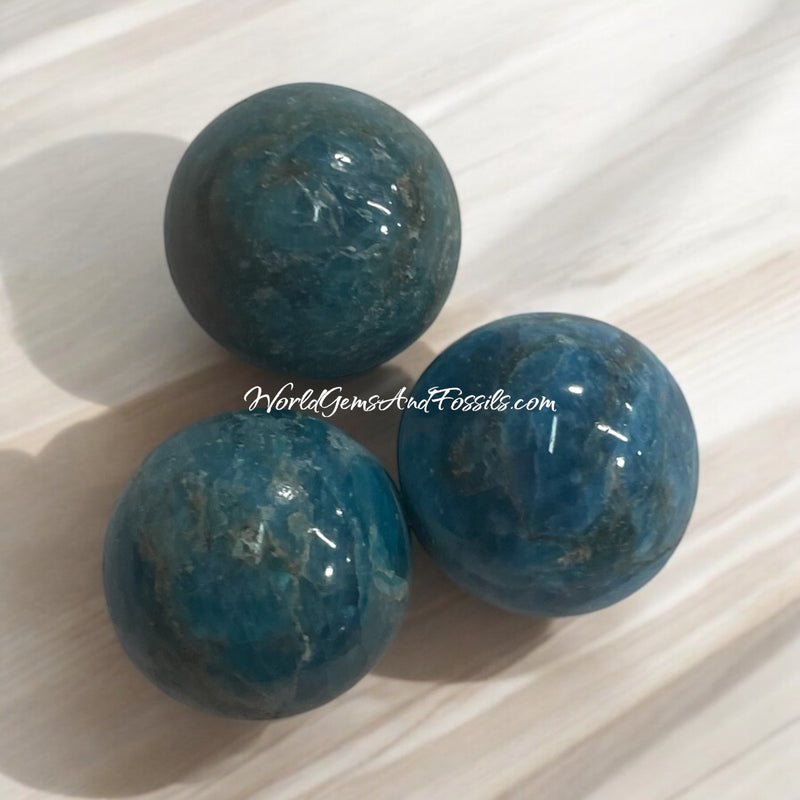 Blue Apatite Sphere 20-25mm