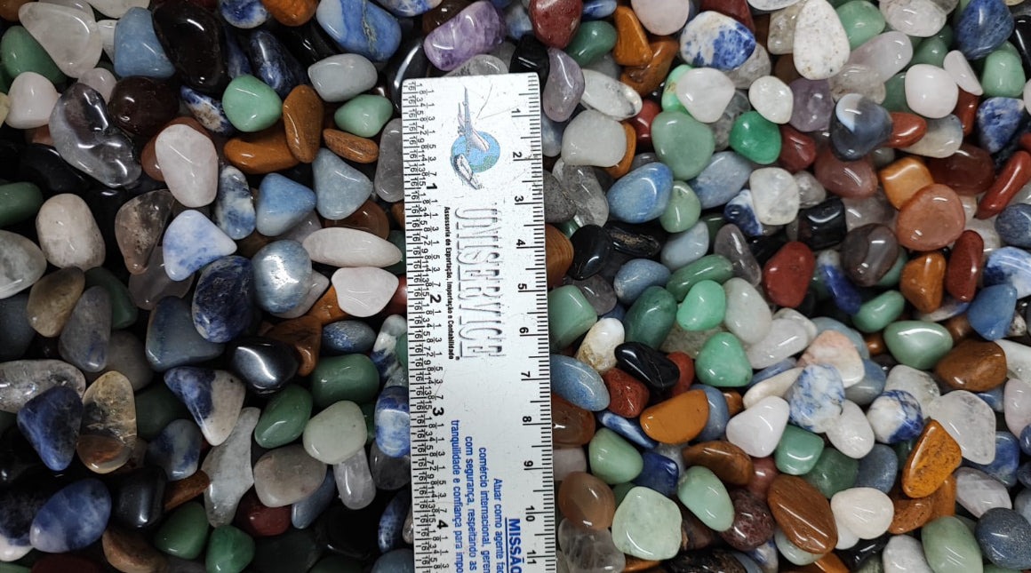 Natural Mix Tumbled Stone 1 lb